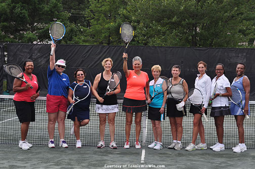 group photo mcta tennis winwin ladies league launch tennis event fall 2014
