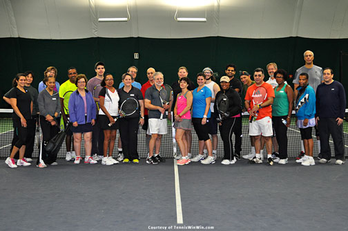group photo mcta tennis winwin league launch tennis event winter 2014