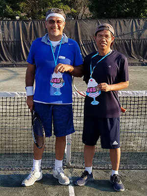 photo of competition winners mcta tennis winwin sundae saturday tennis social 2018