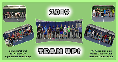 mcta and tennis winwin team up high school tennis boot camp group collage